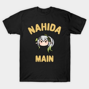 Genshin Impact Nahida main chibi head | Morcaworks T-Shirt